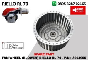 JUAL FAN WHEEL (BLOWER) RIELLO RL 70 - P/N : 3003955