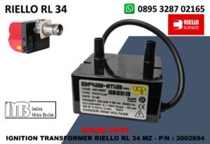 JUAL IGNITION TRANSFORMER RIELLO RL 34 MZ - P/N : 3002894