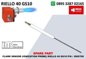 JUAL FLAME SENSOR (IONIZATION PROBE) RIELLO 40 GS10 P/N : 3006708