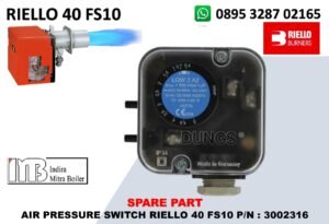 JUAL AIR PRESSURE SWITCH RIELLO 40 FS10 P/N : 3002316
