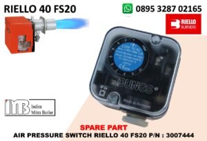 JUAL AIR PRESSURE SWITCH RIELLO 40 FS20 P/N : 3007444