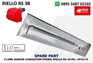 JUAL FLAME SENSOR (IONIZATION PROBE) RIELLO RS 38 PN : 3012177