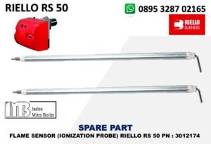 JUAL FLAME SENSOR (IONIZATION PROBE) RIELLO RS 50 PN : 3012177