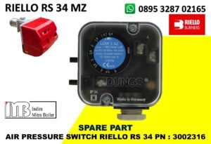 JUAL AIR PRESSURE SWITCH RIELLO RS 34 MZ PN : 3002316