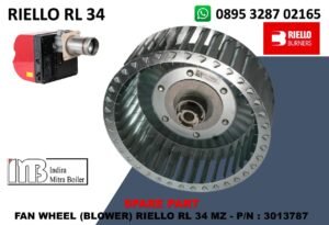 JUAL FAN WHEEL (BLOWER) RIELLO RL 34 MZ - P/N : 3013787